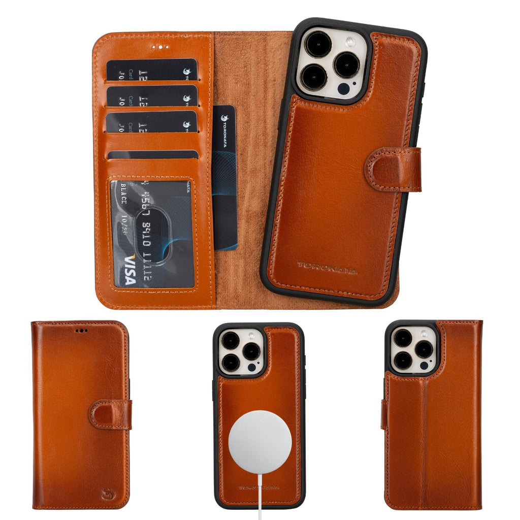 Casper iPhone 14 Series Detachable Leather Wallet Case