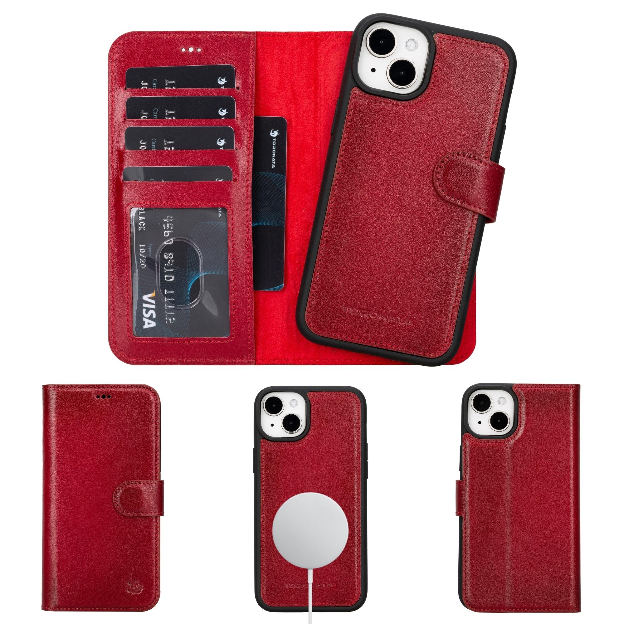 Casper iPhone 14 Series Detachable Leather Wallet Case