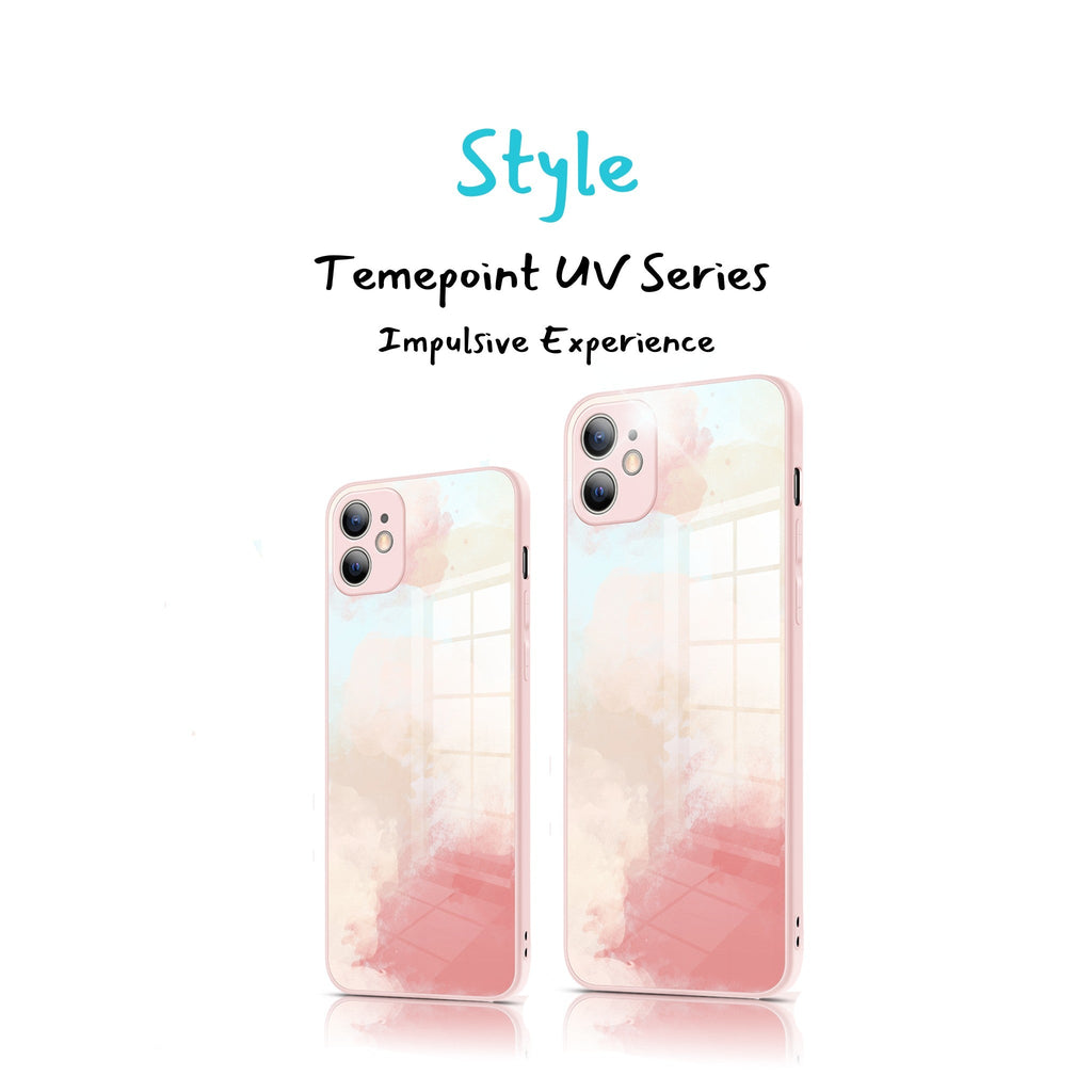 Temepoint Tempered Liquid Thin Glass iPhone Case with Lens protection