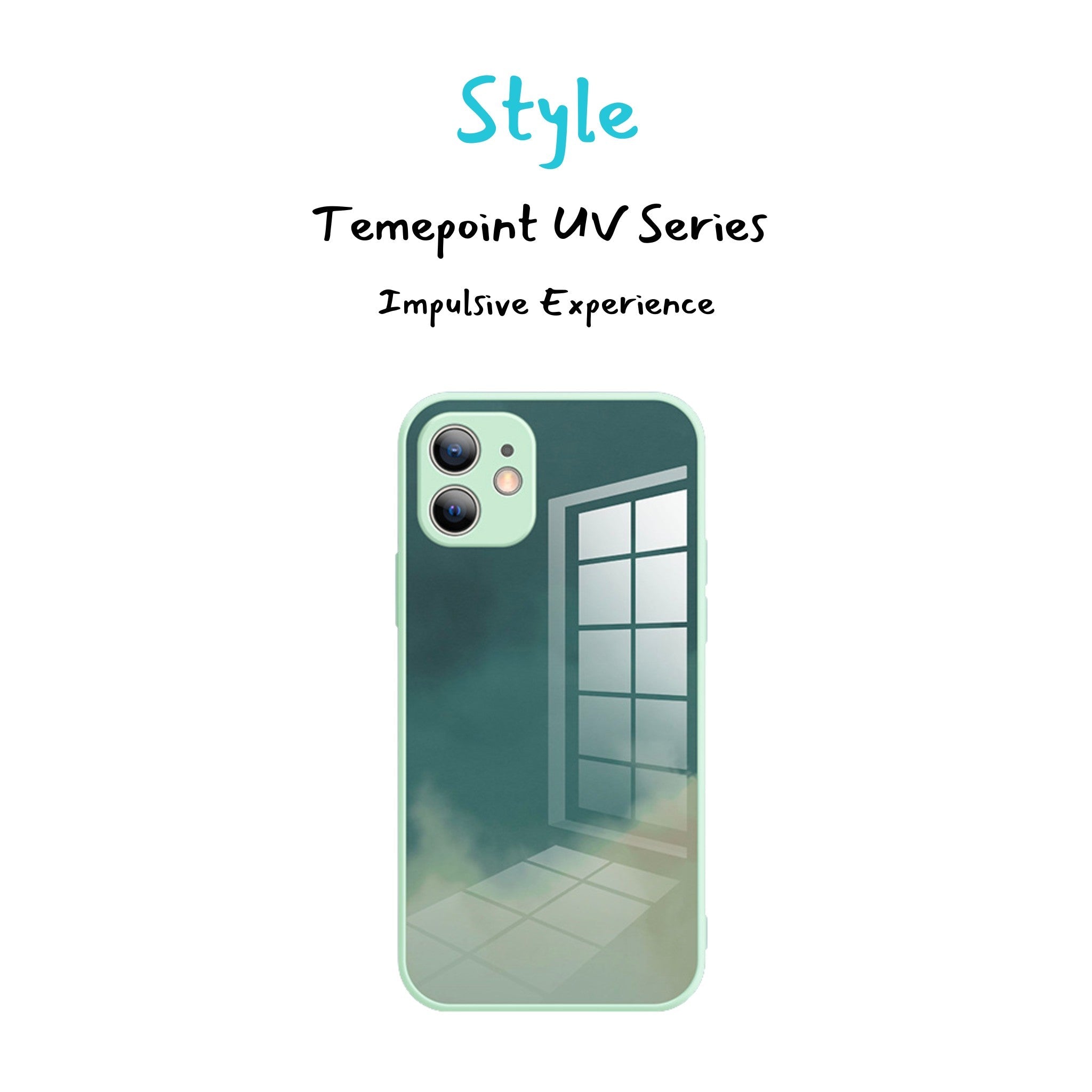 Temepoint Tempered Liquid Thin Glass iPhone Case with Lens protection