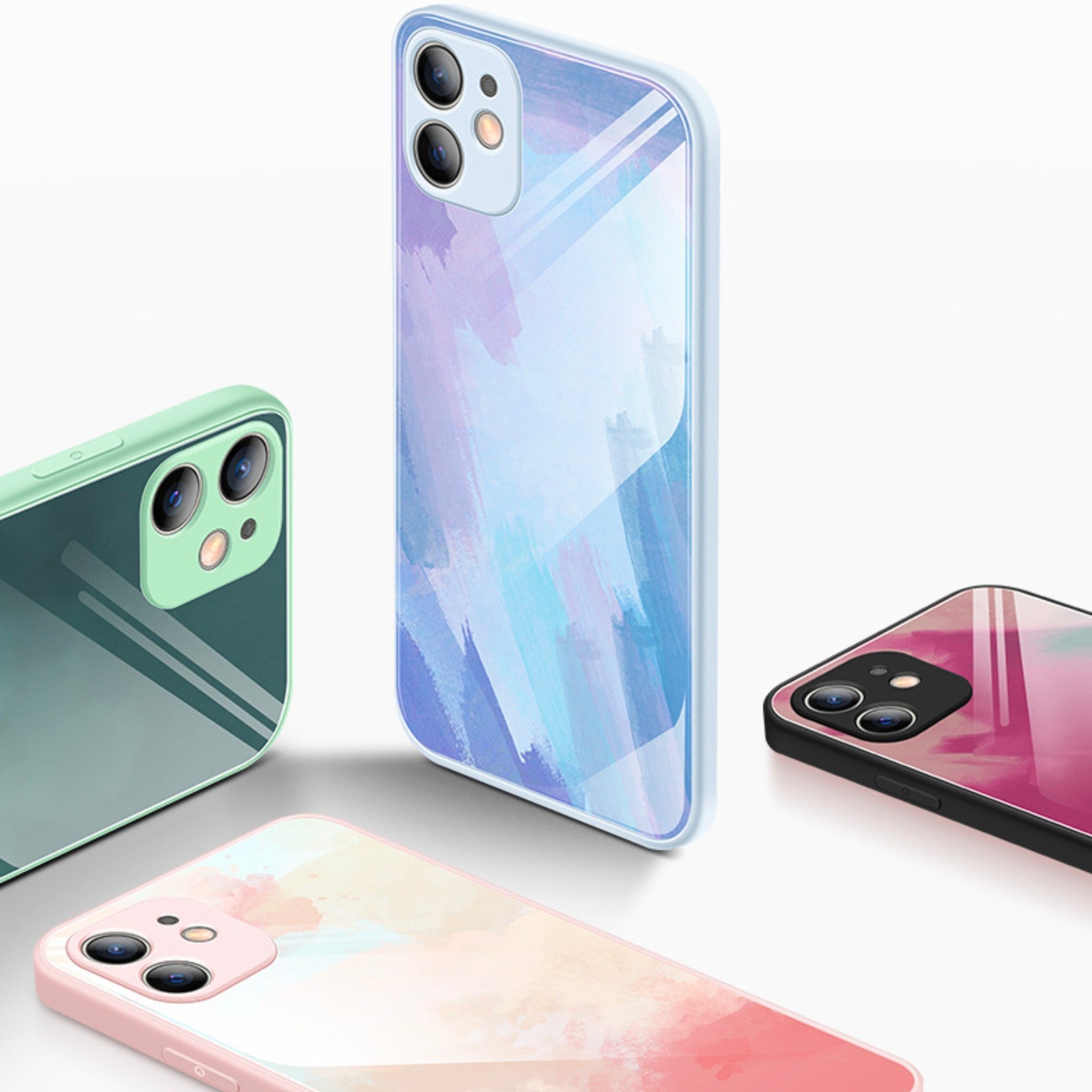 Temepoint Tempered Liquid Thin Glass iPhone Case with Lens protection