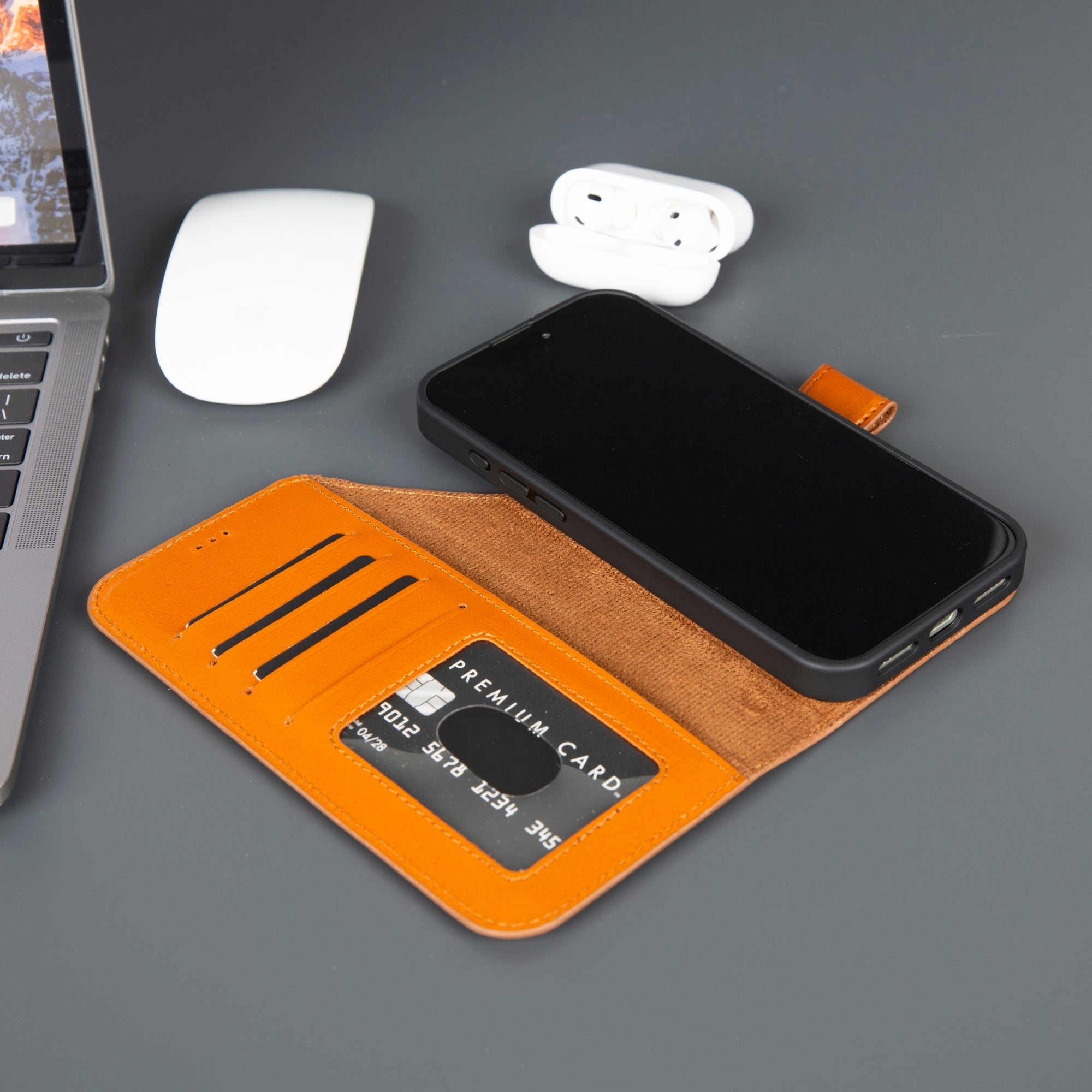 Casper iPhone 17 Pro Leather Wallet Case – MagSafe Compatible