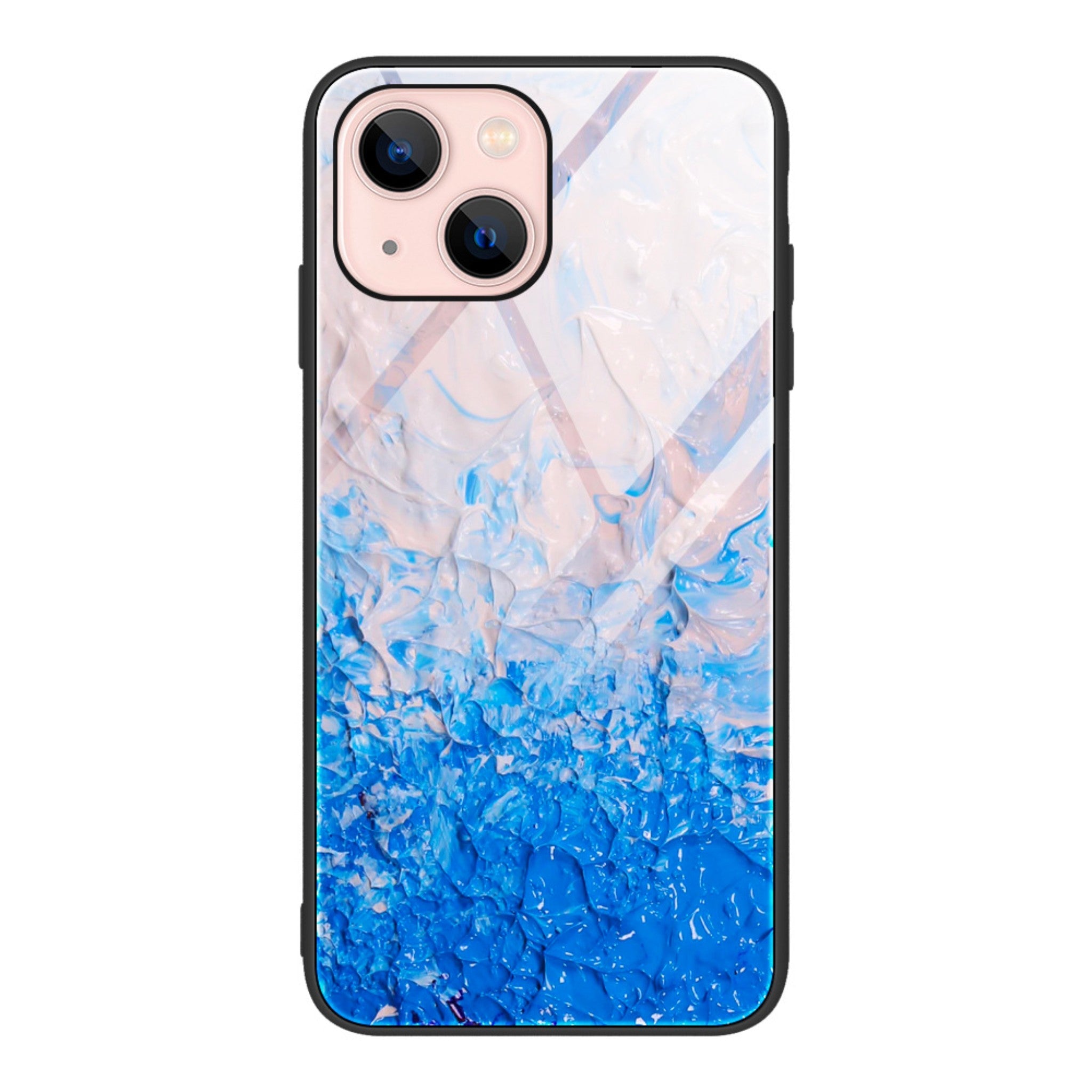 tpu tempered glass phone case for iPhone13 marble glass case